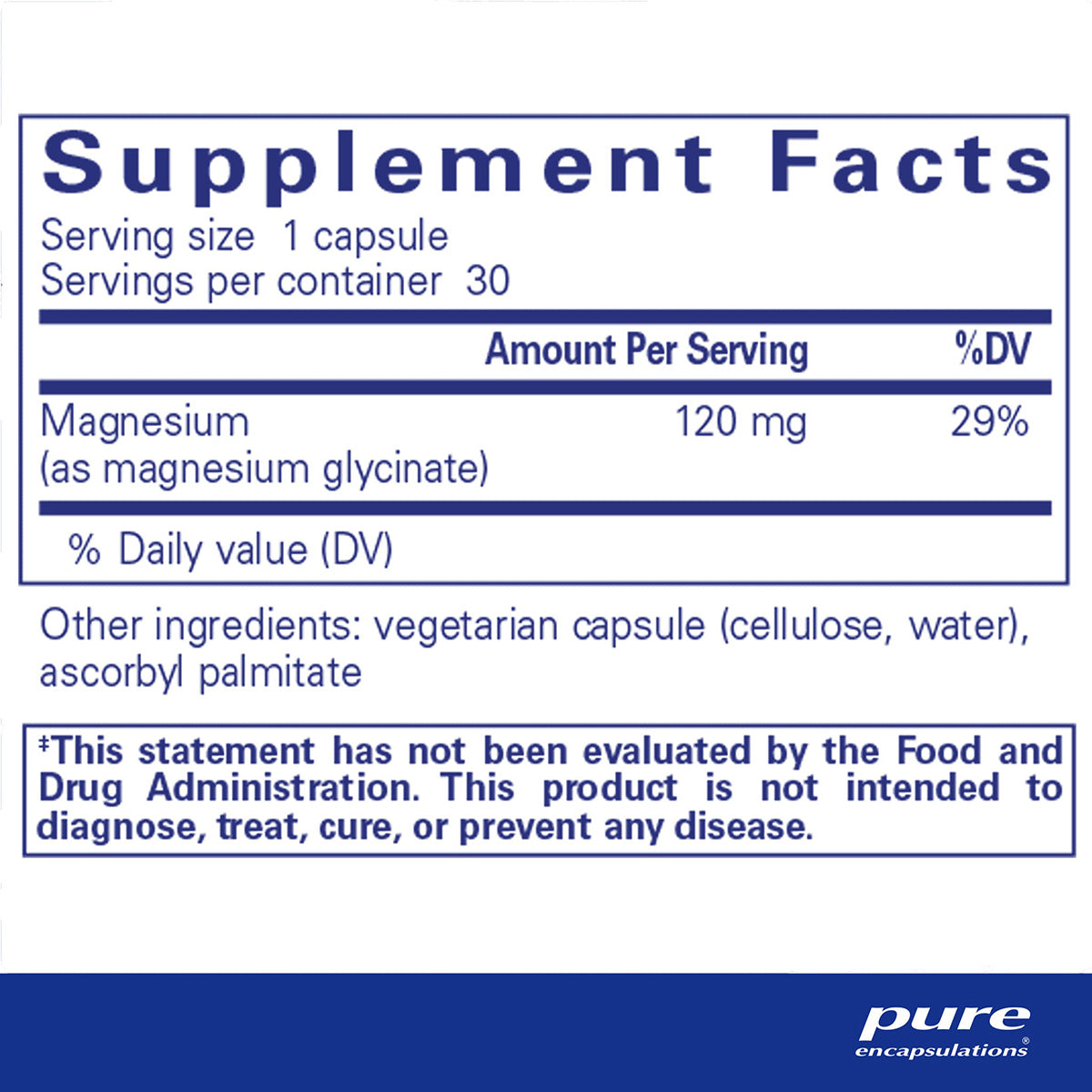 Magnesium (glycinate) Support Stress Relief, Sleep, Nerves - with Magnesium Glycinate