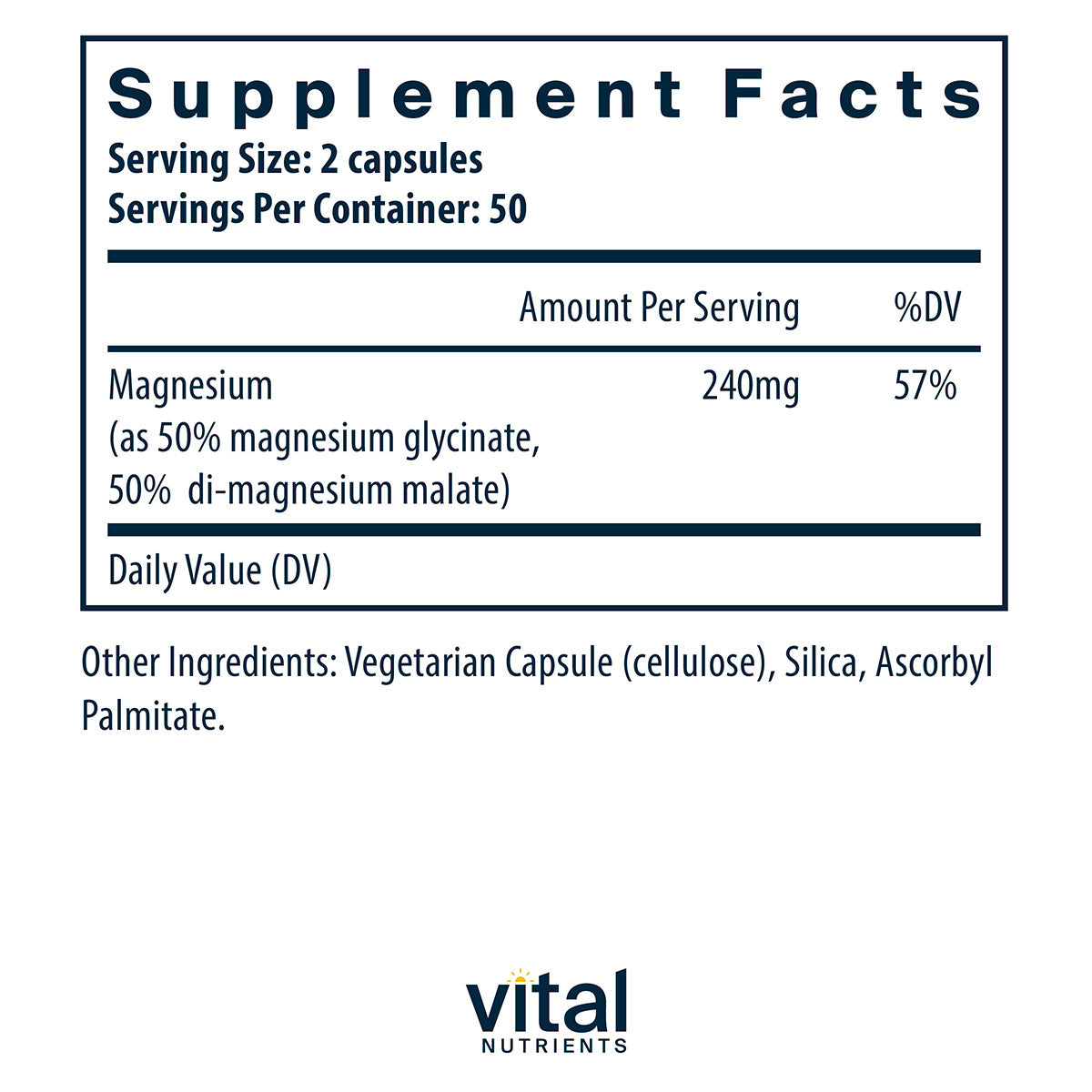 Magnesium Glycinate + Malate 100 capsules