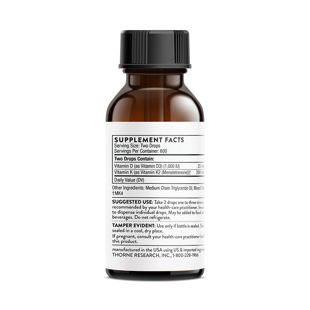Vitamin D + K2 Liquid - 1 fl. oz (30 ml)