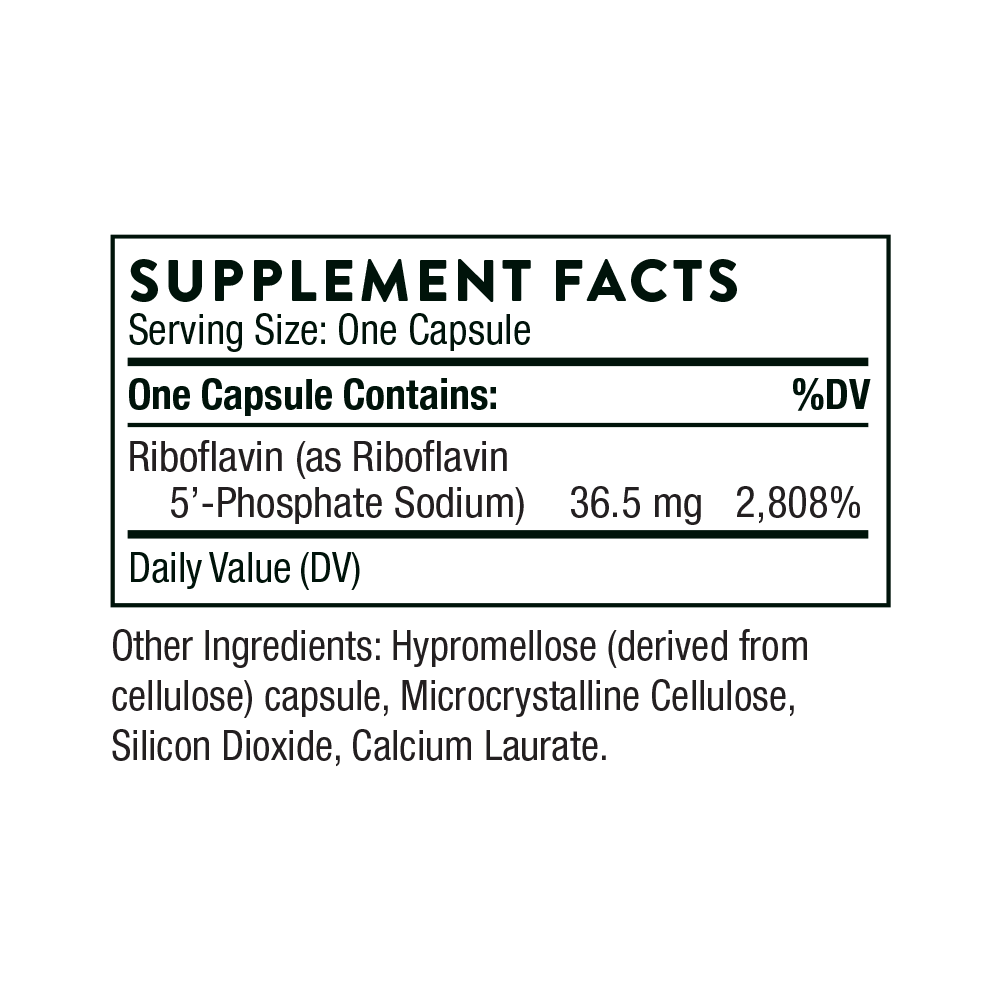 Riboflavin 5'-Phosphate - 60 Capsules