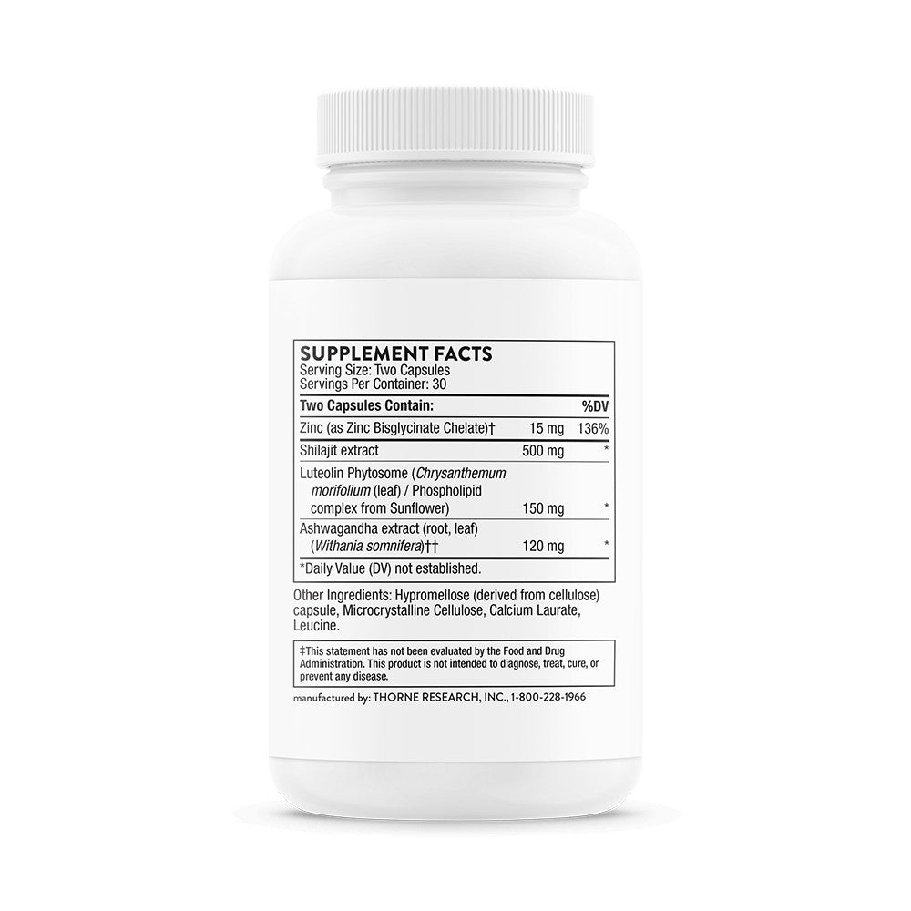 Advanced Testosterone Support - with Ashwagandha, Shilajit & Zinc 60 Capsules