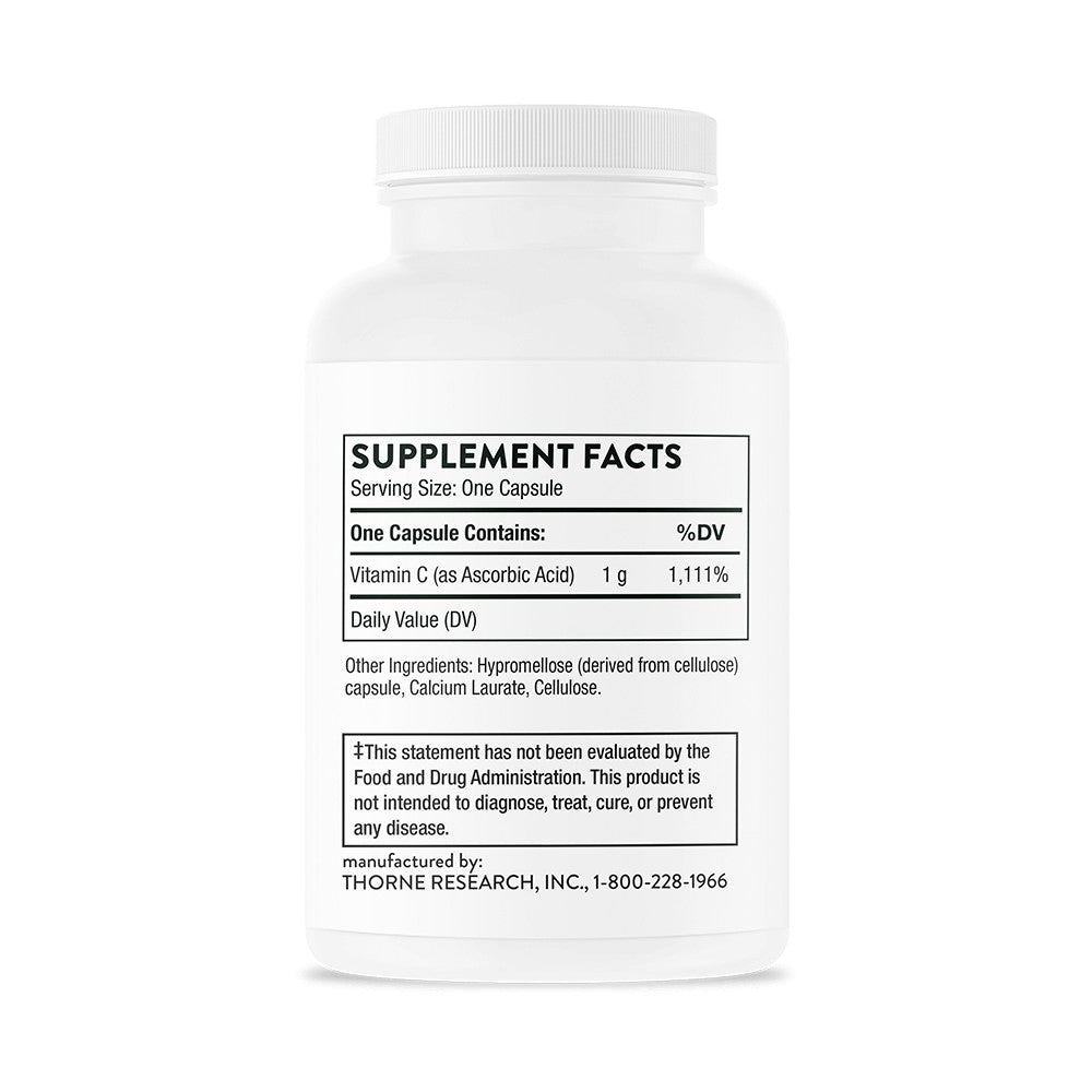 Ascorbic Acid (Vitamin C) - 60 Capsules