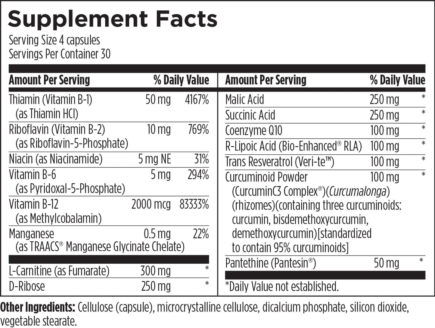 Mitochondrial NRG™- 120 capsules