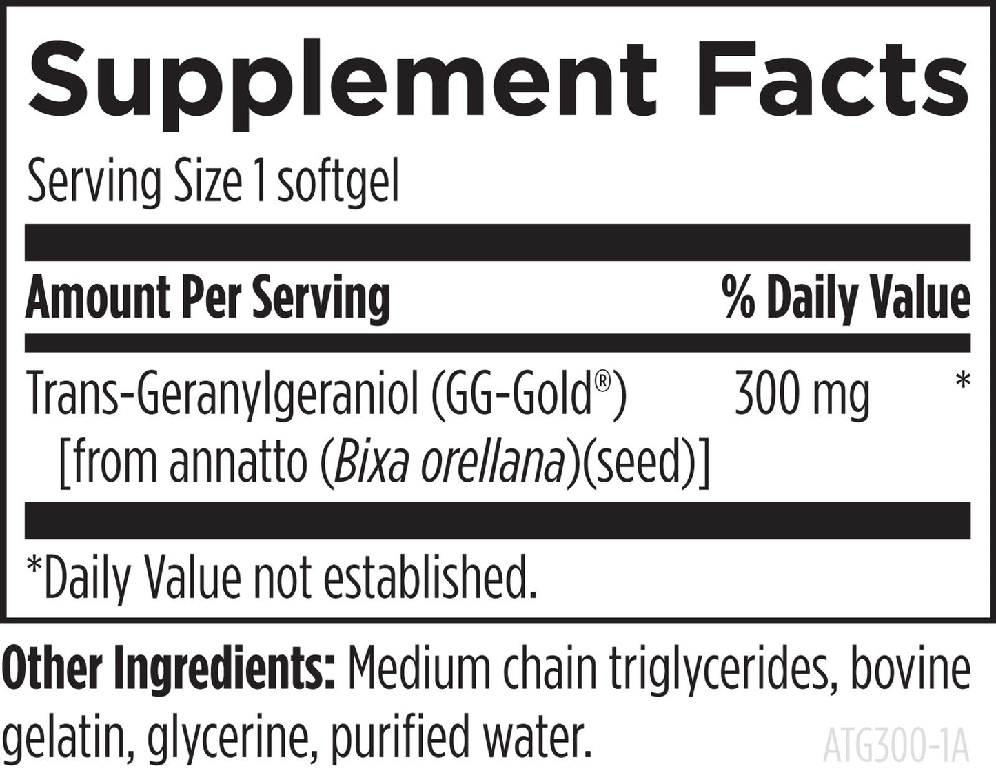 Annatto-GG™ 300 - 60 softgels
