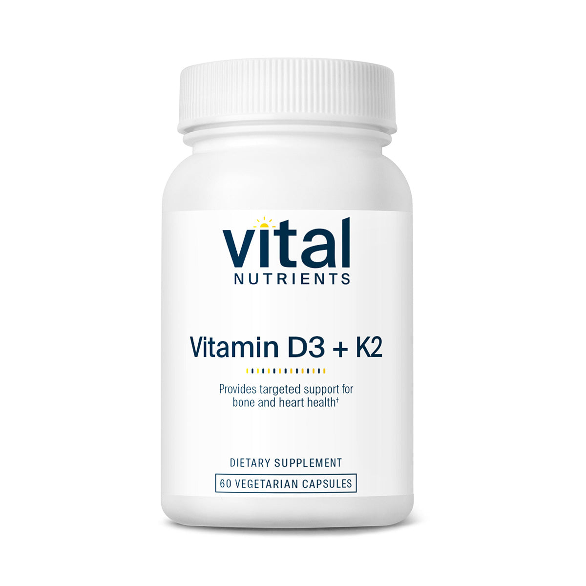 Vitamin D3 + K2 - 60 Vegetarian Capsules