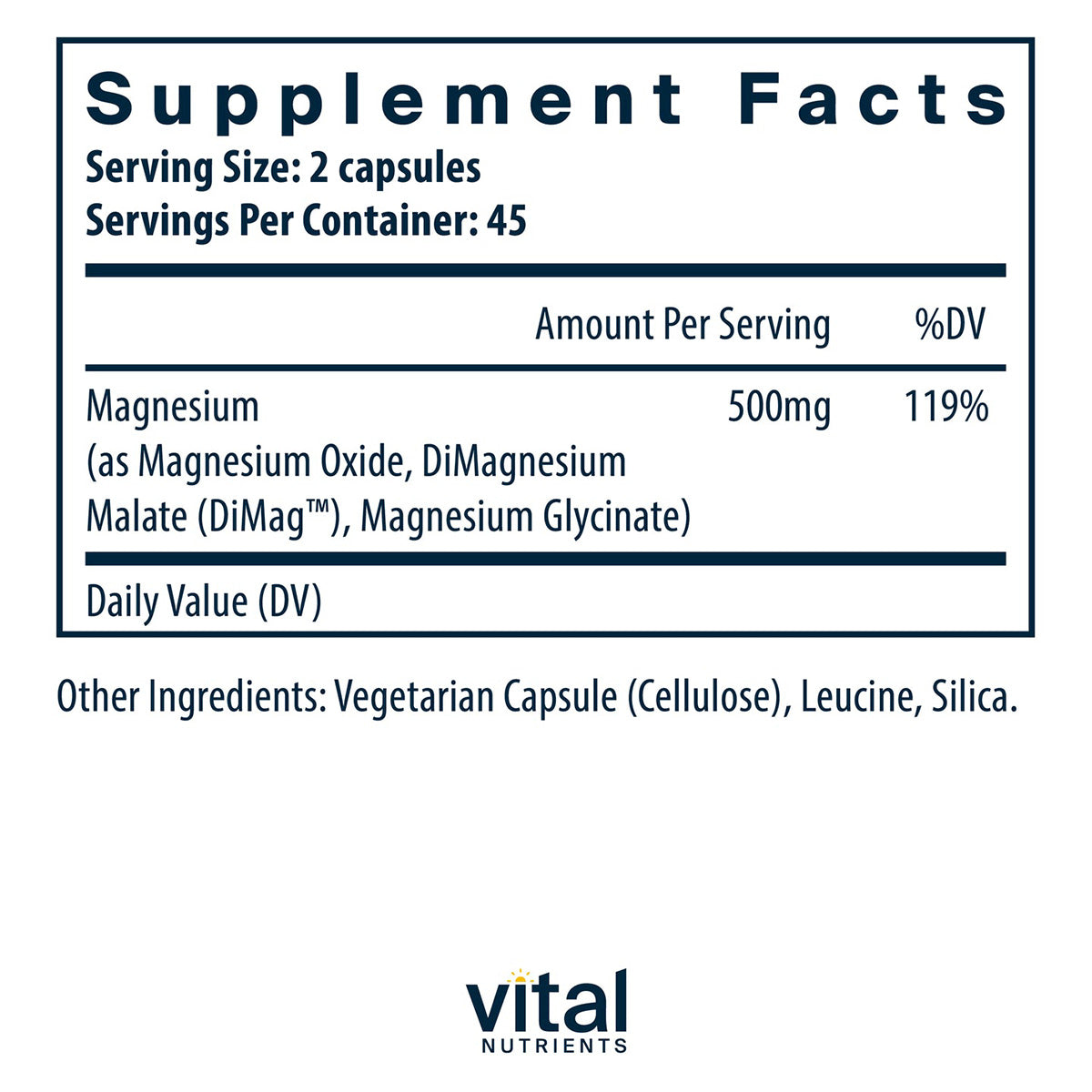 Triple Magnesium Complex - 90 Vegan Capsules