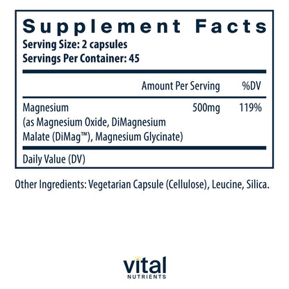 Triple Magnesium Complex - 90 Vegan Capsules