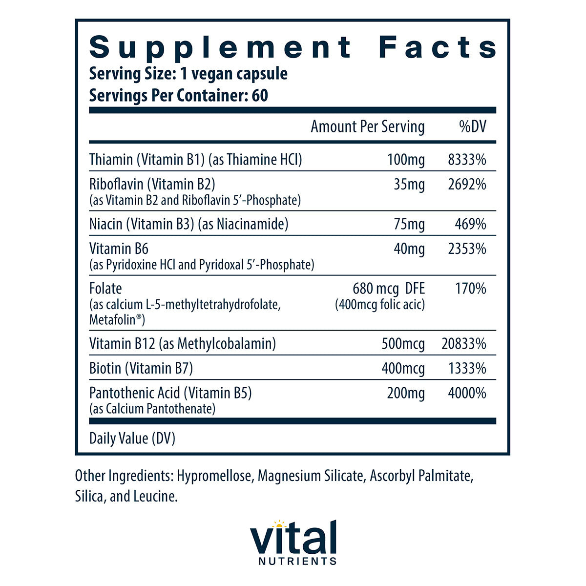 B-Complex - 60 Vegan Capsules