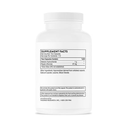 Betaine HCL & Pepsin