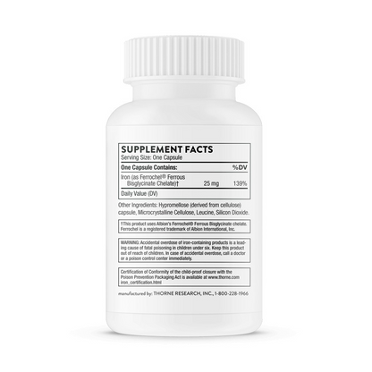 Iron Bisglycinate - 60 Capsules