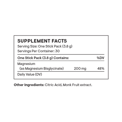 Magnesium Bisglycinate - Travel Packs