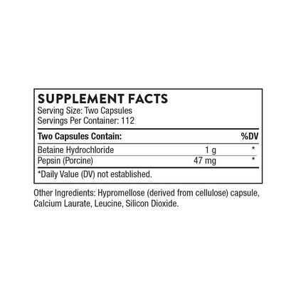 Betaine HCL & Pepsin