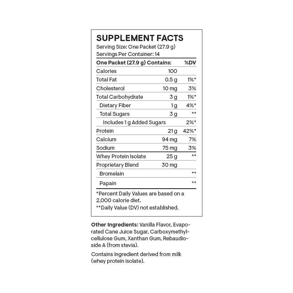 Whey Protein Isolate - Vanilla