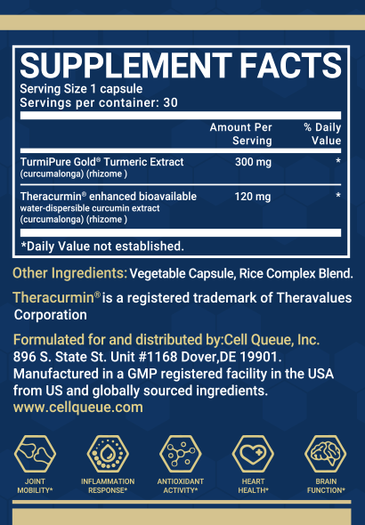 TurmiVital Elite, High Absorption Turmeric & Curcumin Supplement - 30 Capsules