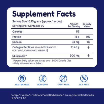 Multi Collagen Peptides Powder for Whole Body - 502.5g