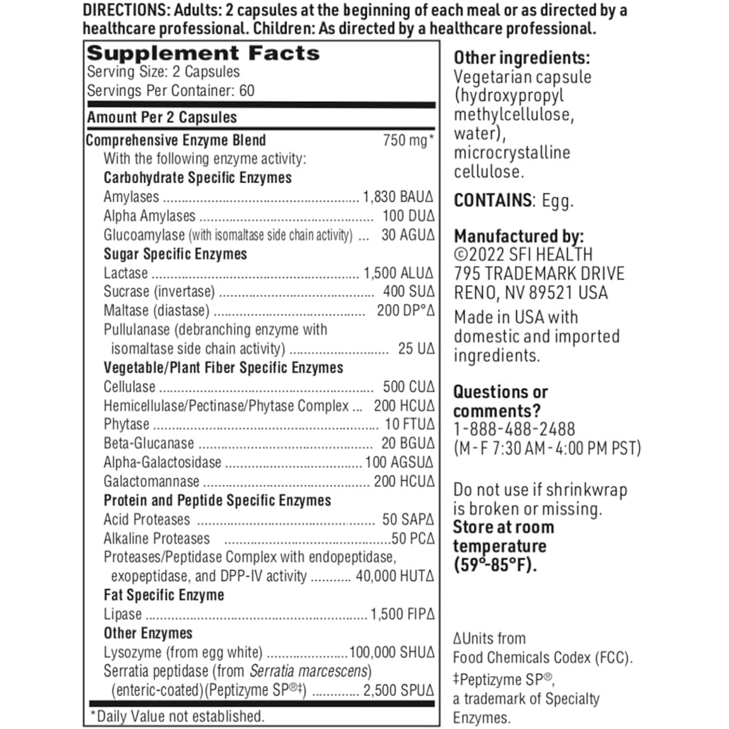 Ther-Biotic® Vital-Zymes Complete - 120 Capsules
