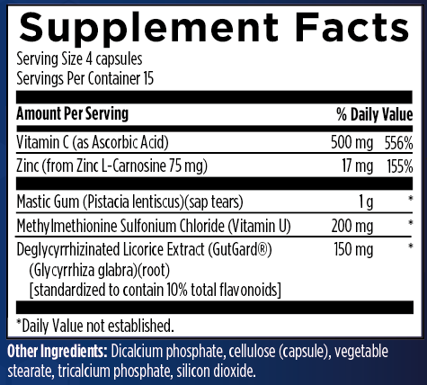 Gastro Supreme - Gastrointestinal + Mucosal Health Support, 60 capsules