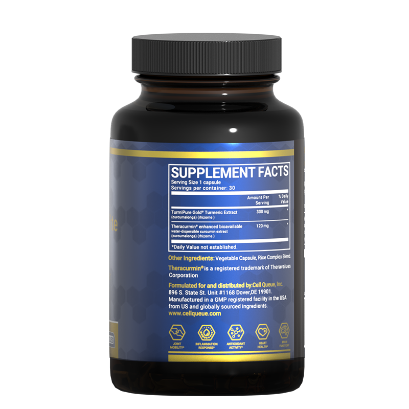 TurmiVital Elite, High Absorption Turmeric & Curcumin Supplement - 30 Capsules