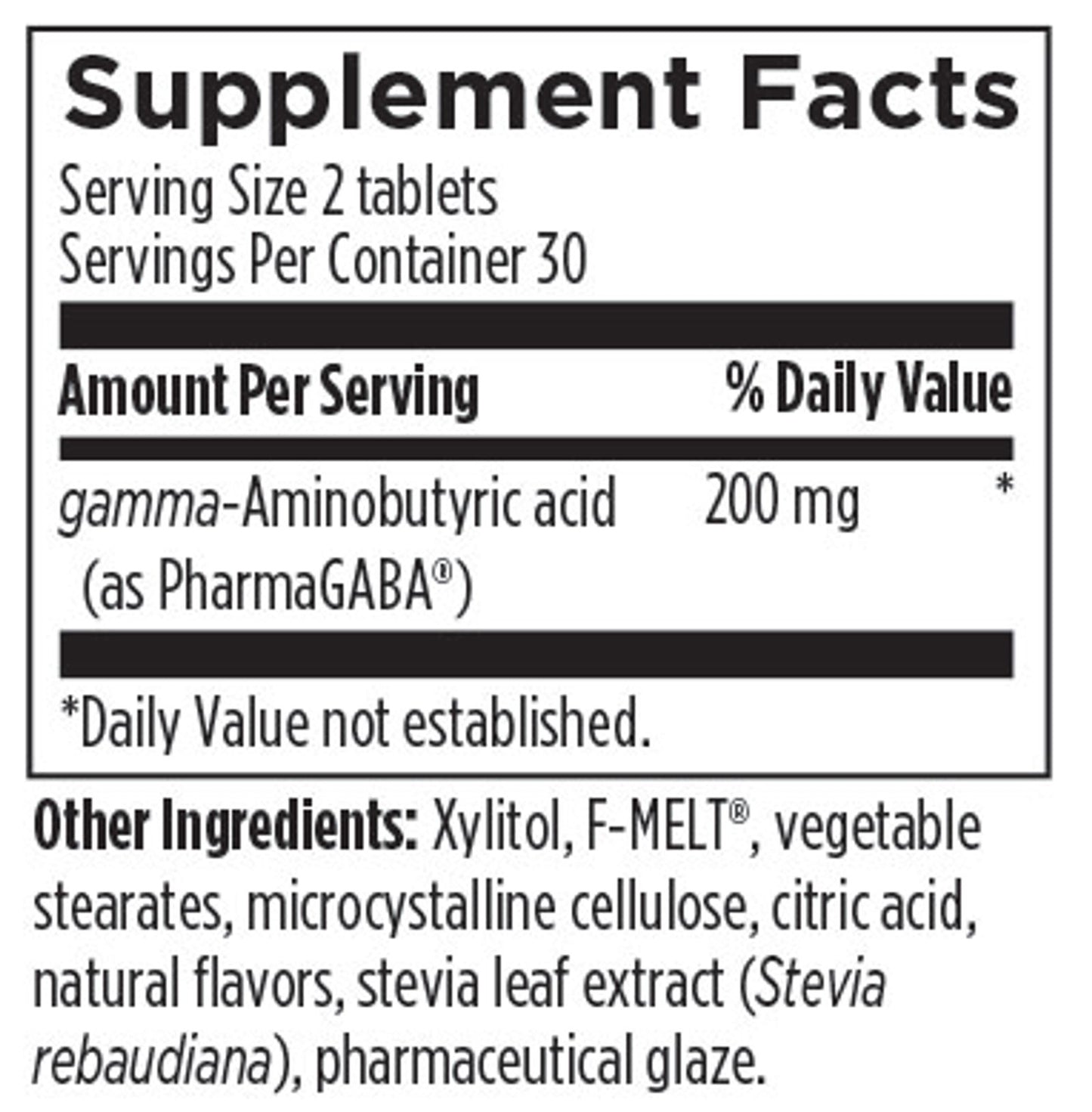 PharmaGABA®-60 chewable tablets