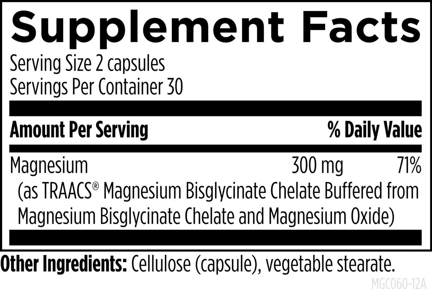 Magnesium Glycinate Complex - 60 capsules