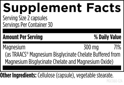 Magnesium Glycinate Complex - 60 capsules