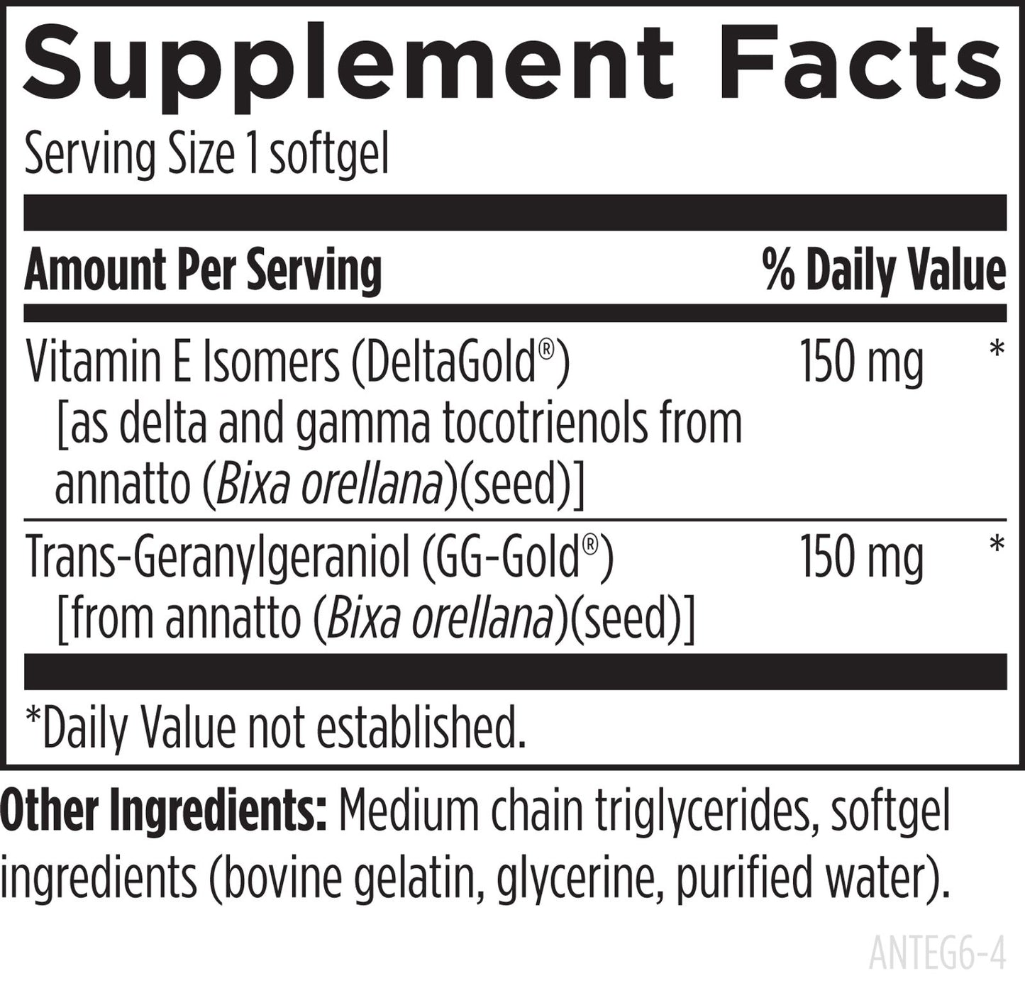 Annatto-E® GG - 60 softgels 150 mg