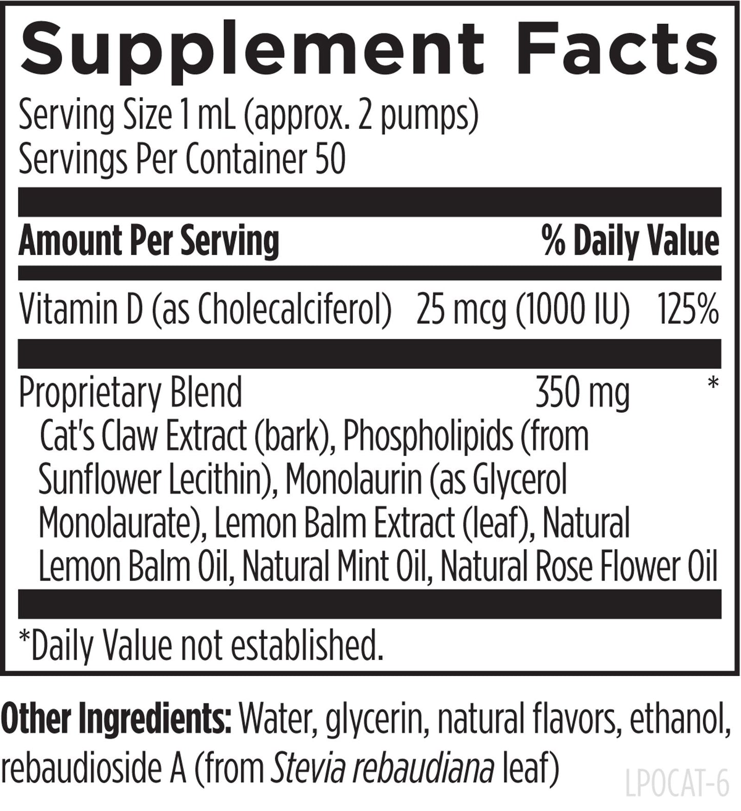 Liposomal Cat's Claw Synergy