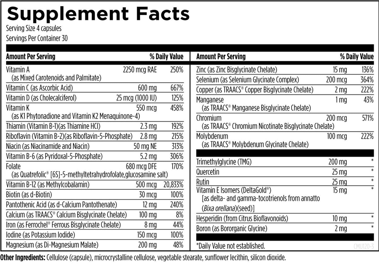 DFH Complete Multi™ with Copper + Iron - 120 capsules