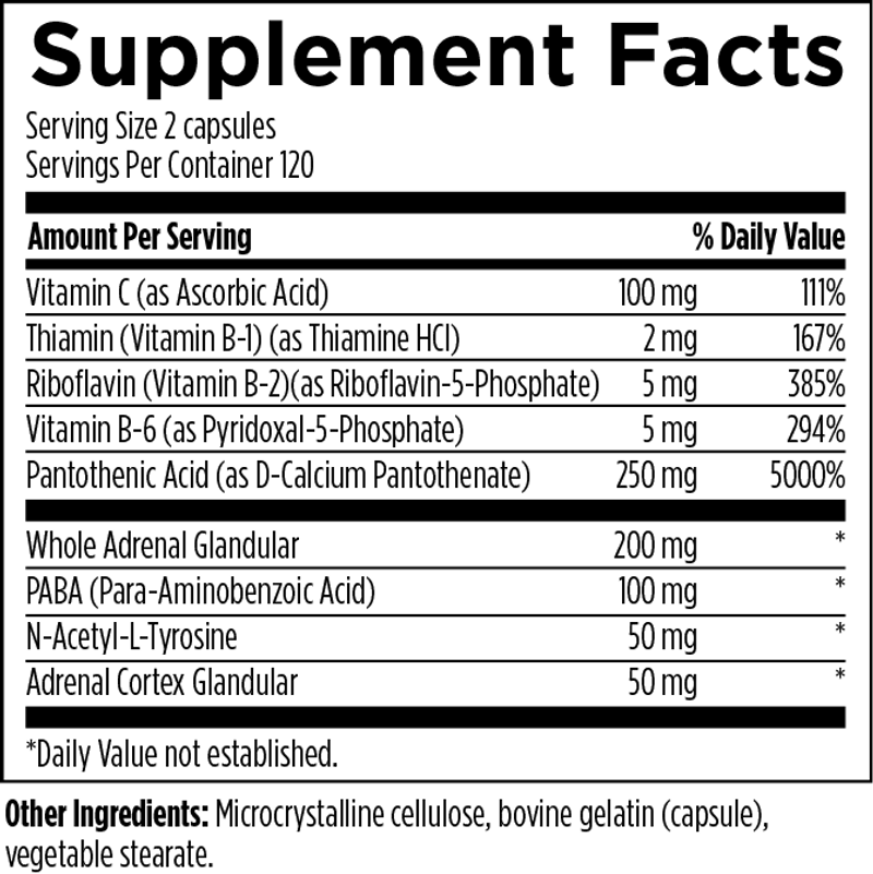 Adrenal Complex - 240 capsules
